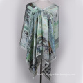 Digital Printed Silk Shawl (13-BR110303-3)